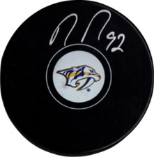 Ryan Johansen autographed signed puck NHL Nashville Predators PSA COA Witness