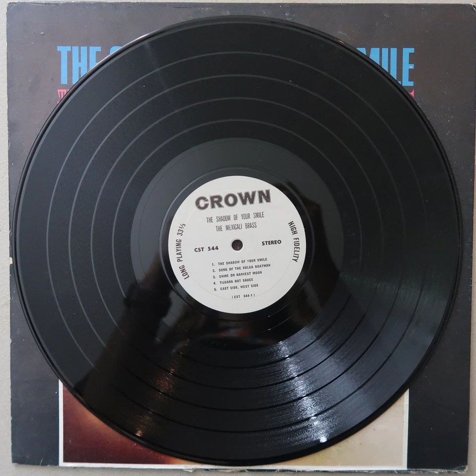 THE MEXICALI BRASS THE SHADOW OF YOUR SMILE VINYL LP CROWN VG 90 - Image 4 of 4