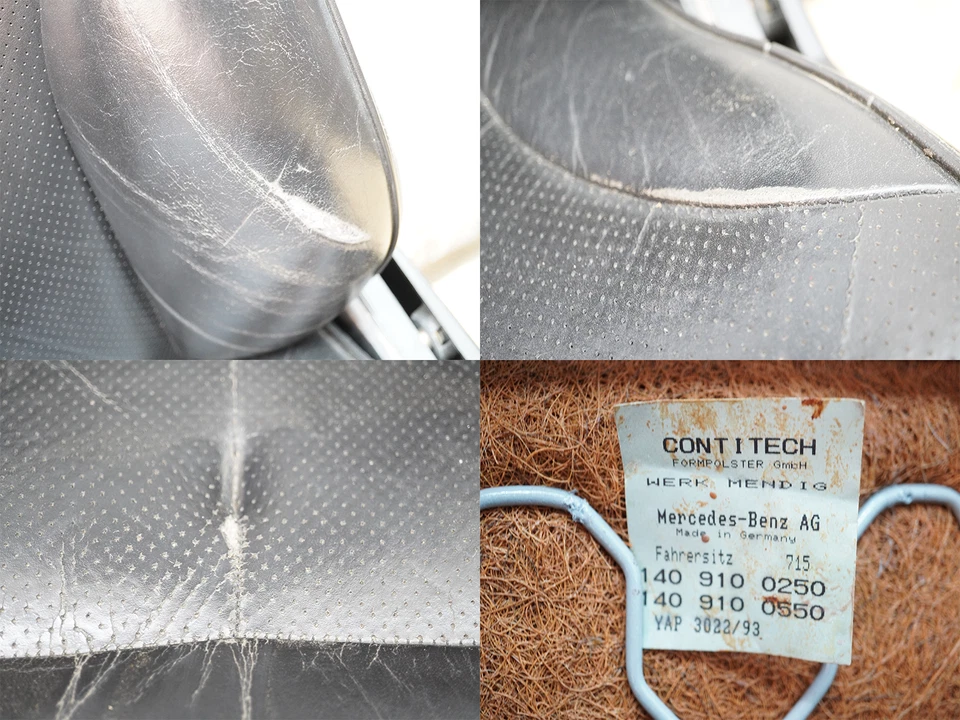 1994 - 1999 Mercedes Benz S Class W140 Seat Leather Bucket Front Rear Set Oem Foto 2 de 4