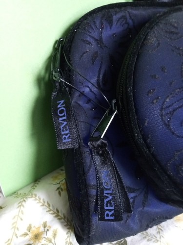 Two (2) Revlon Cosmetic Make Up Bags Midnight Blue with Sparkle - Picture 2 of 8