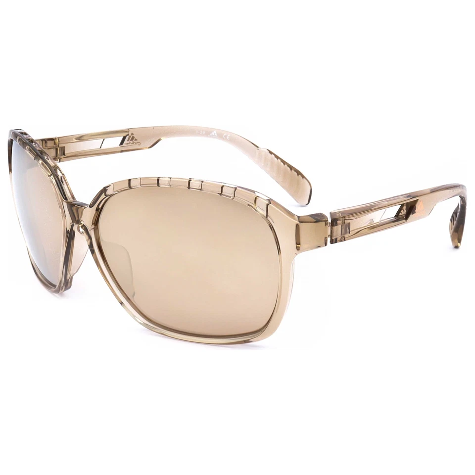 Adidas Sport Woman 62mm Shiny Light Brown Sunglasses SP0013-45G-62