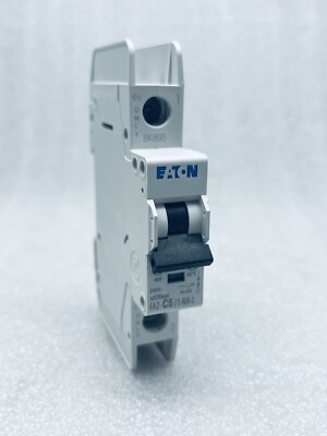 NEW EATON FAZ-C5/1-NA-L MINIATURE CIRCUIT BRAKER 1-POLE 5A 240VAC 48VDC