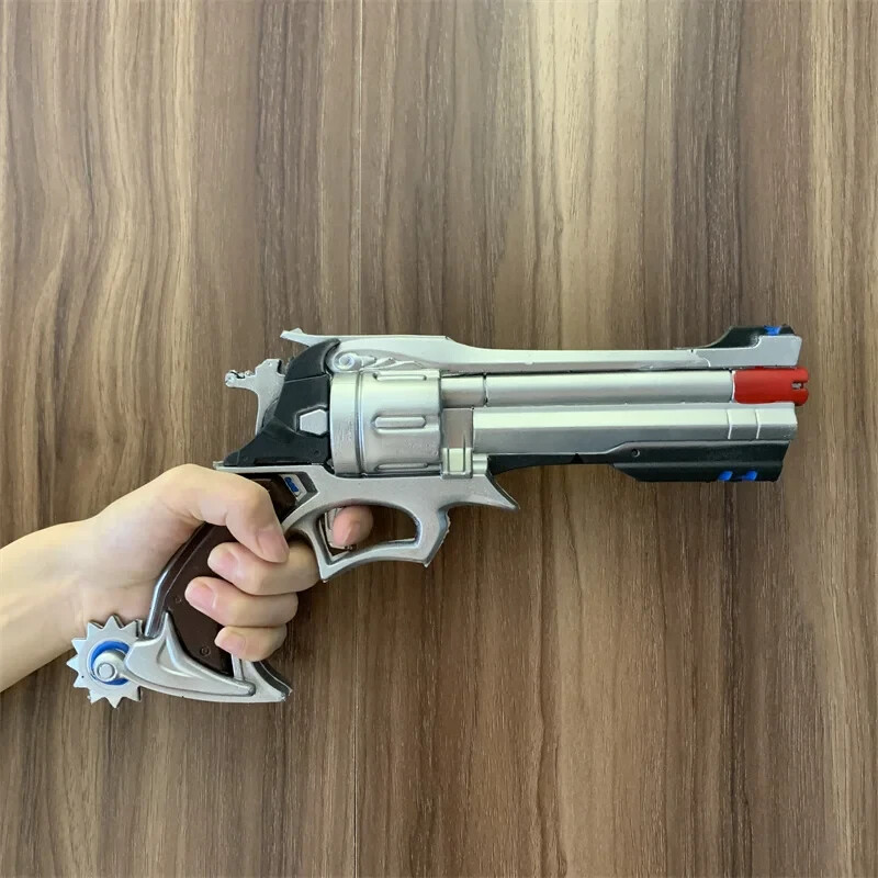 Overwatch Cole Cassidy Revolver Rubber Gun Cosplay Weapon Replica