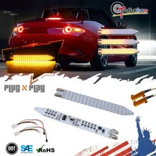 Full LED Sequential Blinker Signal Lights Kit Amber For 2016-2020 Mazda MX-5 ND