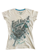 Hard Rock Cafe Firenze t-shirt donna limited edition vintage retro taglia s