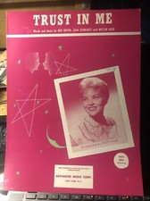 1952 PATTI PAGE  Trust In Me   Sheet Music
