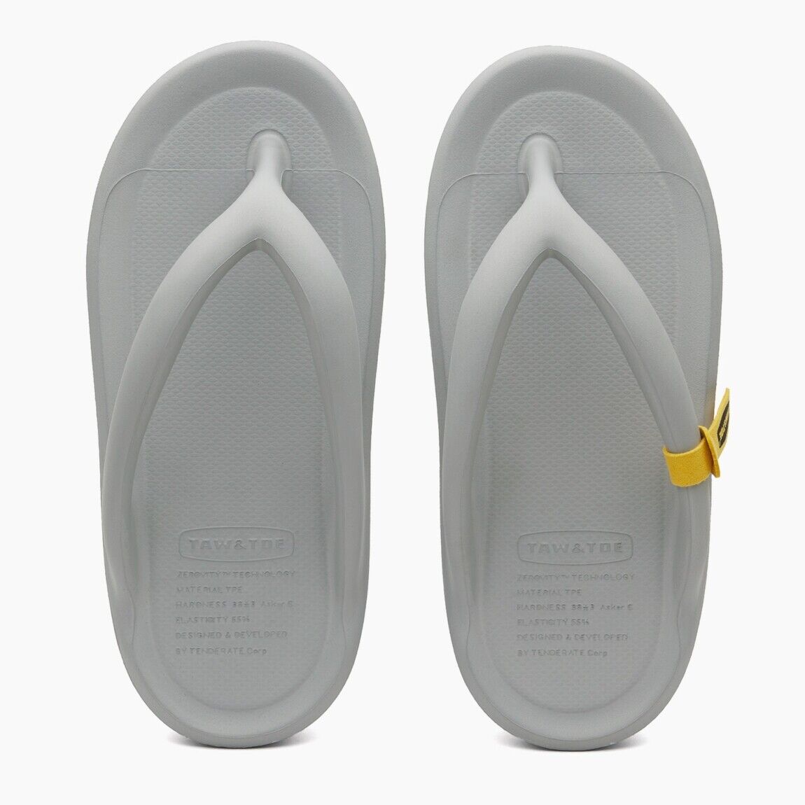 サンダル・ミュール ^TAW&TOE^ Zerovity OG Gray Z-FF-GRAJ New TAW&TOE FLIP FLOP ZEROVITY OG GRAY Z-FF-GRAJ Light