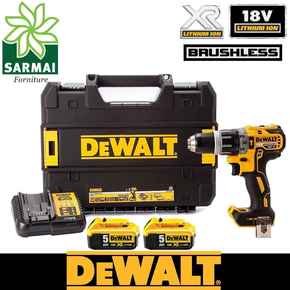 DeWALT DCD796P2 trapano avvitatore XR 18V percussione BRUSHLESS 2 batterie 5 Ah