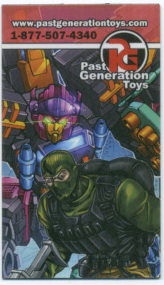 PAST GENERATION TOYS 2016 promotional Magnet 3.5'' x 2'' G.I. Joe Transformers