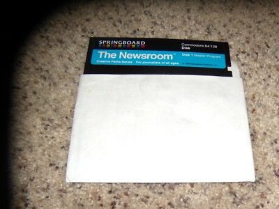 The Newsroom Commodore 64/128 Disk 1 Master Program disk only - No disk 2