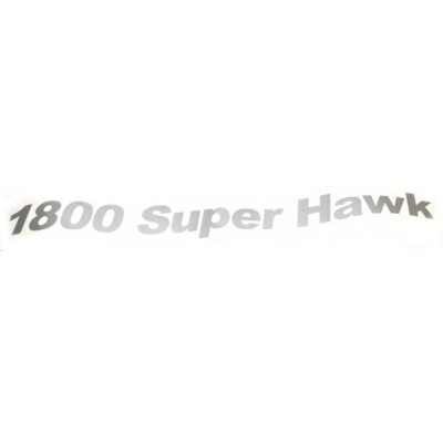Crestliner Boat Decal 2007465 | 1800 Super Hawk Metallic Silver