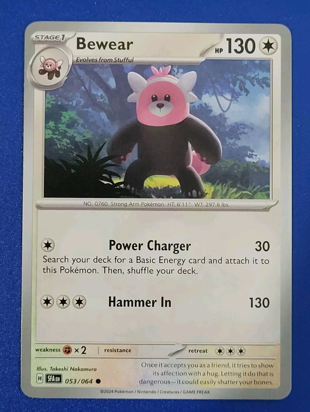 Pokémon TCG Shrouded Fable: Bewear (053/064) - Common - Near Mint