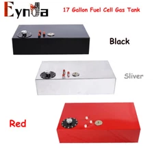 17 Gallon Aluminum Street Rod Fuel Cell Gas Tank with Cap & Level Sender 64L