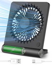 Small Desk Fan,Rechargeable USB Fan Battery Operated,Ultra Quiet, Strong Wind...