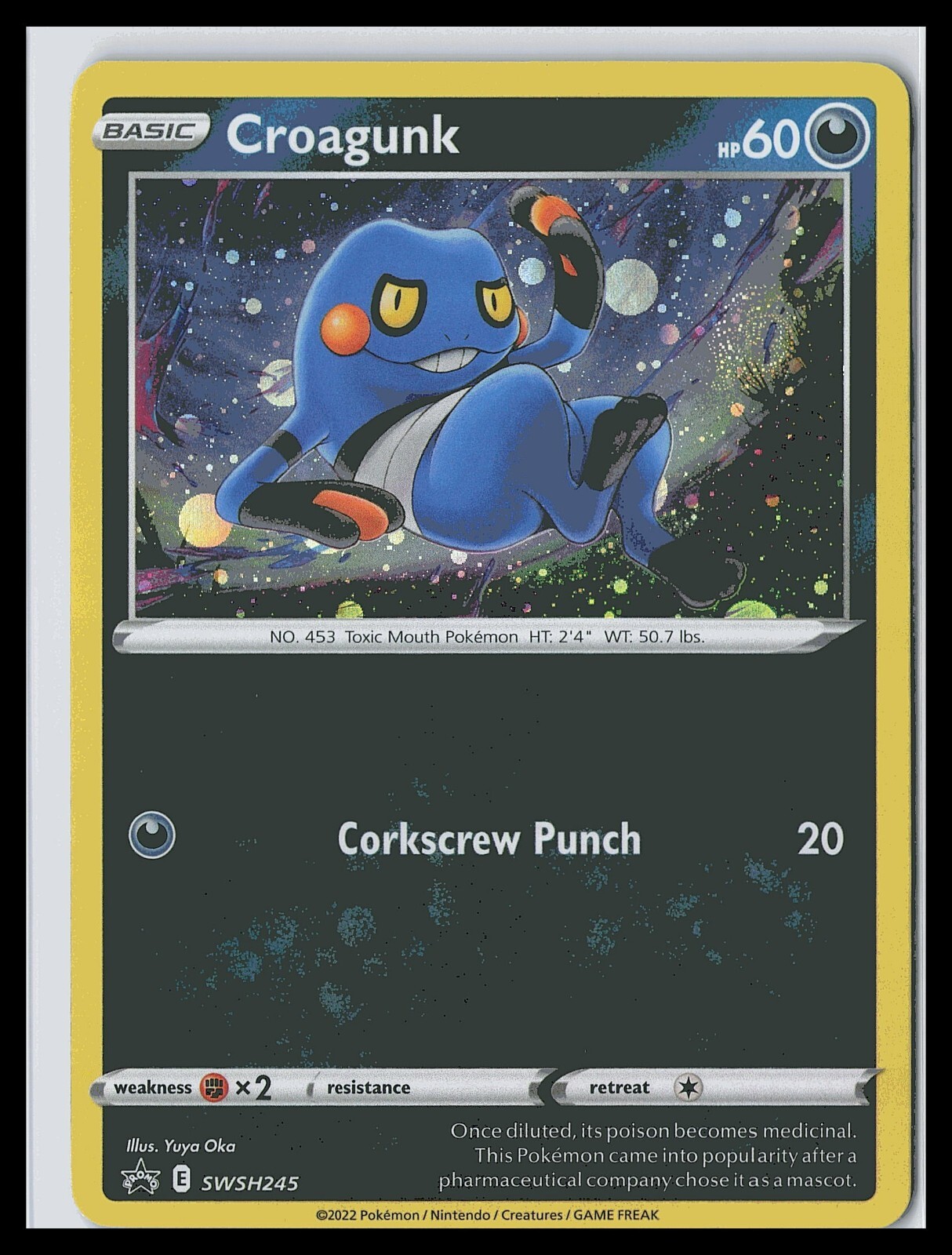 Croagunk - (Cosmos Holo) SWSH245 SWSH: Sword & Shield Promo Cards Holo