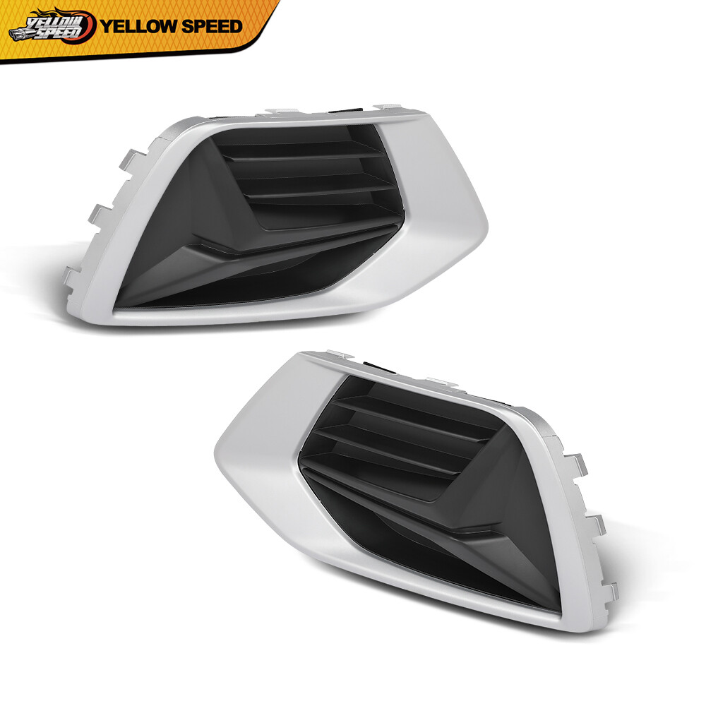 Front Bumper Fog Light Covers Driver & Passenger Side Fit For 2019-2023 Audi Q3