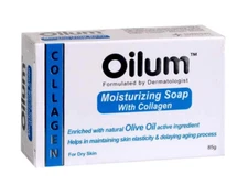 4x 85gm OILUM MOISTURIZING SOAP BAR WITH COLLAGEN For Dry/Itchy/Allergic Skin