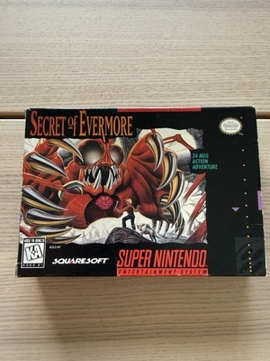 Square Soft Secret of Evermore Complete CIB w/ Box Manual SNES NTSC-U/C 1995