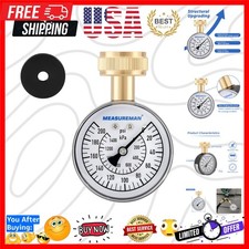 Water Pressure Gauge, 0-200 PSI Water Pressure Tester with 2-1/2 Inch Dial & ...