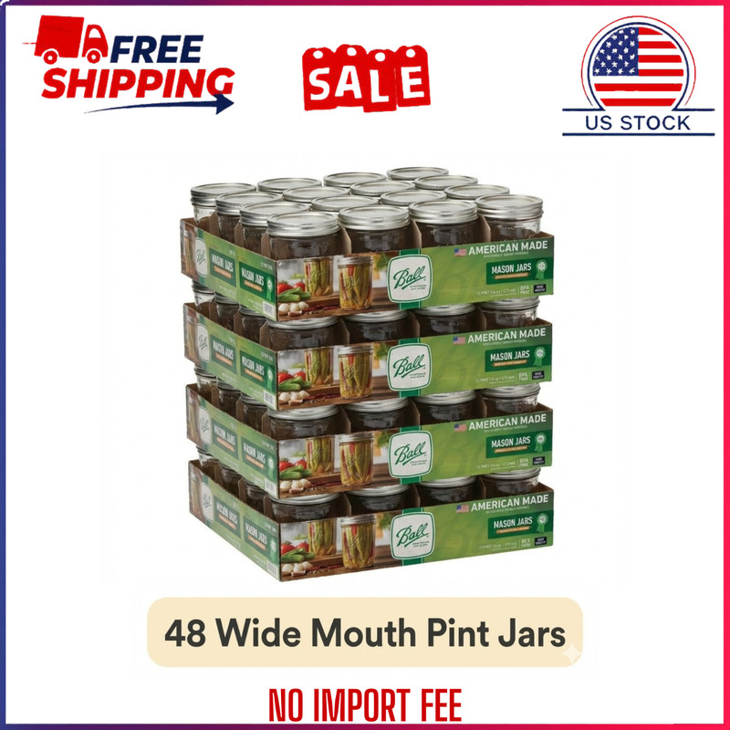 Widemouth Pint Mason Jars