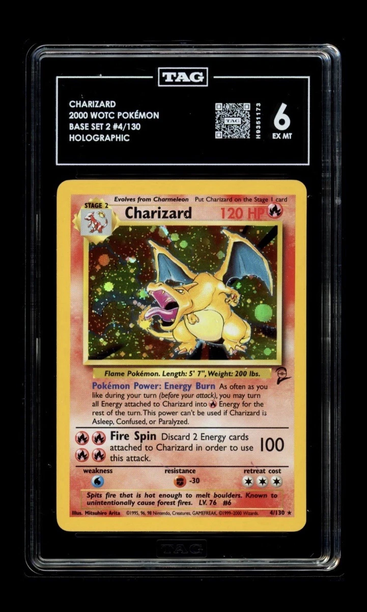 Charizard Pokémon TCG Base Set 2 English Collectible Individual