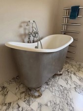 ALBION BATHROOM COMPANY TUBBY TOO FREESTANDING ROLL TOP BATH PLUS TAPS WAS 5K