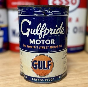 オイル缶★NAPA・GULF／1950s～vintage／アメリカ／空缶／OIL Gulf Oil Can | eBay