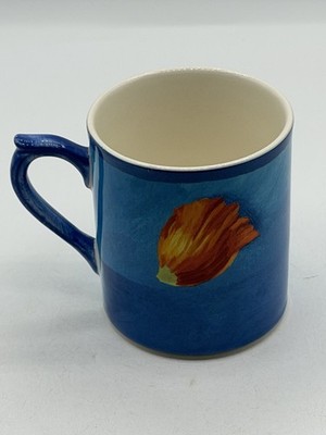 Vintage Faiencerie de Gien Outremer Pattern Coffee Tea Mug