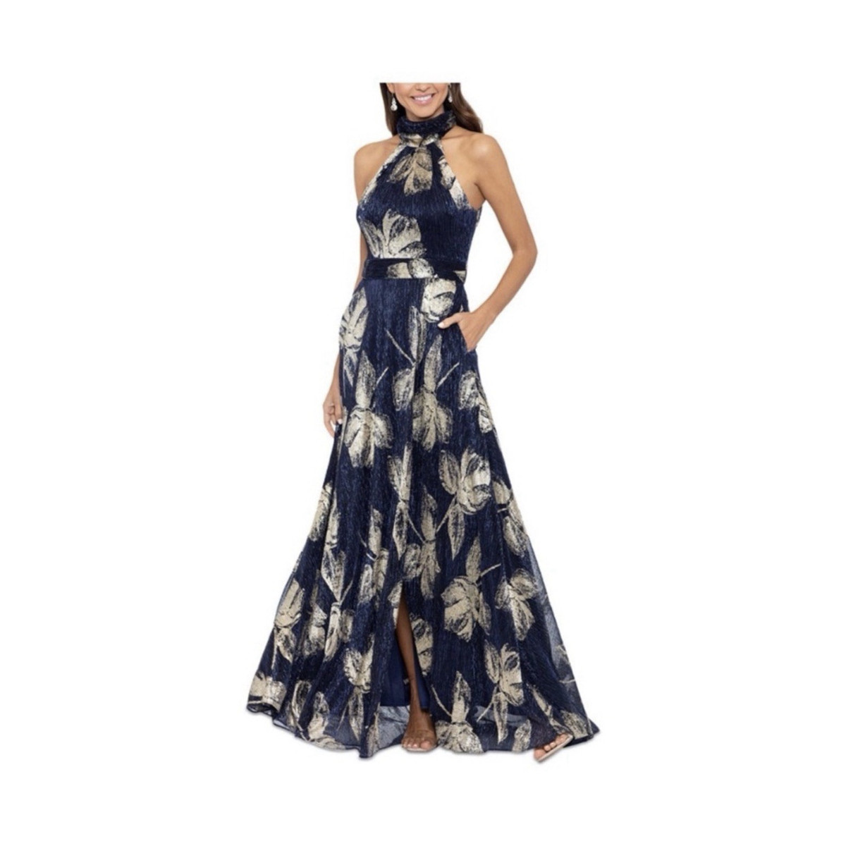 coral halter neck dress Tall Mya Halter Maxi Dress – Alloy Apparel