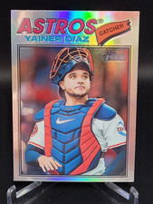 2026 Topps Heritage Refractor Yainer Diaz #219 Astros Baseball Card