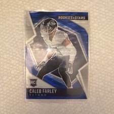 Panini Rookies & Stars Rookie Caleb Farley #170 Blue Pulsar Prizm /50 Titans