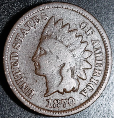1870 INDIAN HEAD CENT - GOOD+