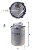 Mahle Kl 497D Kraftstofffilter FüR Seat,Skoda,Vw