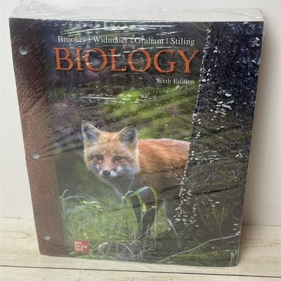 Biology Sixth Edition by Brooker, Widmaier, Graham, and Stiling New Loose Leaf