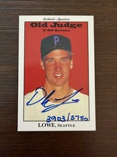 1995 Signature Rookies Derek Lowe Rookie Autograph Auto - On Card, /5750. rookie card picture