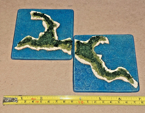 Axis & Allies War at Sea 3-D Island Terrain - 1 Island - 2 Pieces