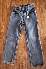 Faded Glory Faded Black Boys Jeans Size 7 Regular Good Condition