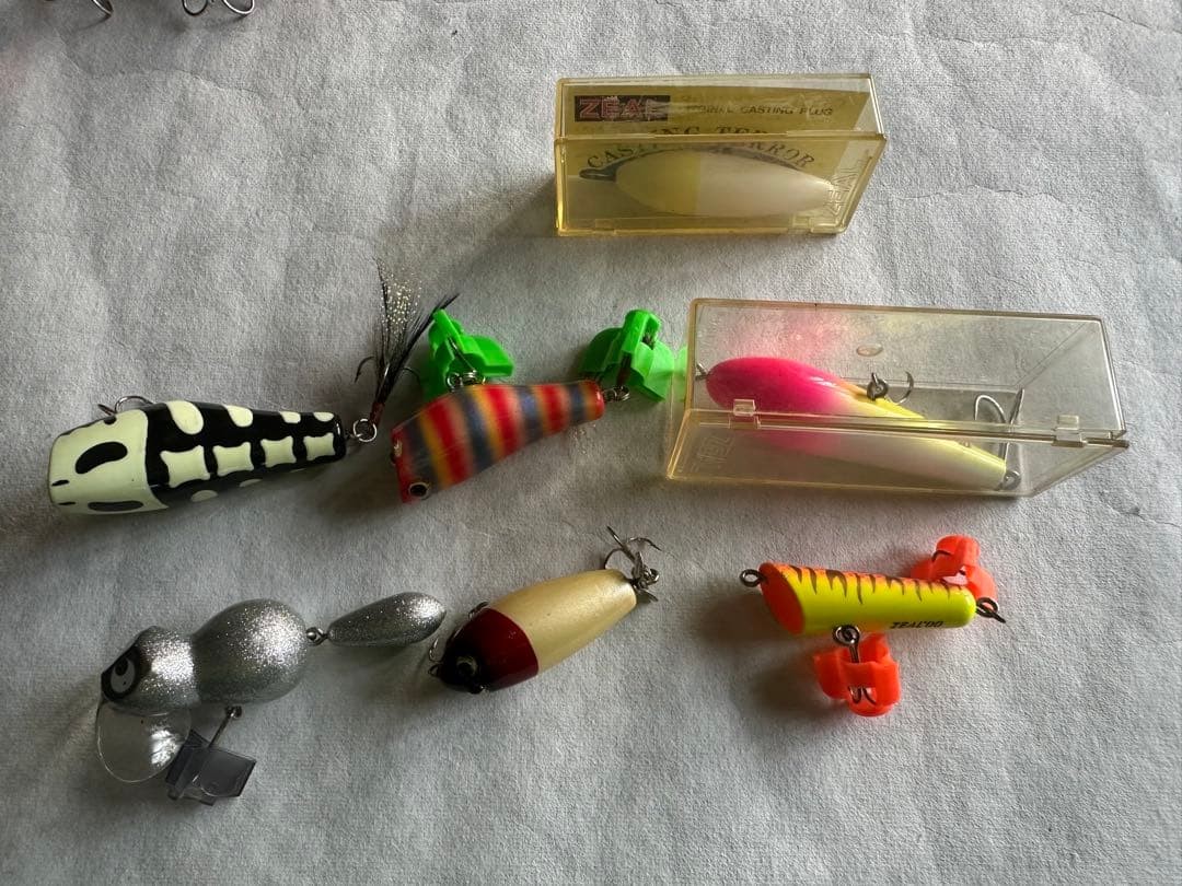 Doraku Heddon ZEAL Old Lure Set in Original Box Fish Fishing Bait Used - Image 9