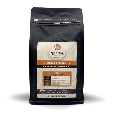 Diana's Coffee | Original Specialty | Natural | Whole Bean | 12 oz (340g)