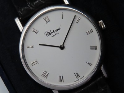 Vintage Chopard Classique 16/3154 18k White Gold Manual Wind Wristwatch 33.5mm