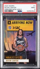 2024 PANINI NBA HOOPS ARRIVING NOW HOLO #1 DEVIN CARTER PSA 9