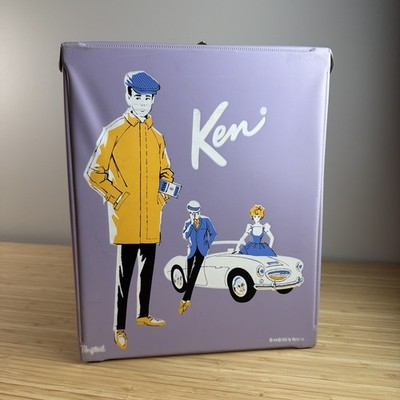 Vintage 1962 Ken Doll Lavender Ponytail Carrying Case 2 Drawers