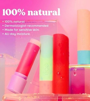 Brand New EOS Lip Balm 4 Pack Fruity Pineapple Watermelon Raspberry Kiwi Coconut