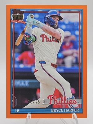 2026 Topps Series 1 Flagship Baseball #T91-60 Bryce Harper Orange