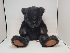 Russ Midnight black large bear really nice vintage 15" plush stuffed animal