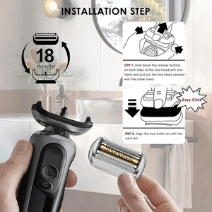 LC-PARTS Replacement Shaver Head for Braun Series 9