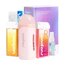 Roll on Wax Kit, Waxing Kit for Women and Men, Wax Roller Waxing Kit for All Ski