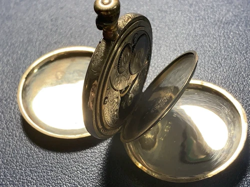 Vintage Elgin pocket watch, Grade 320, Mod. 2, class 116, 0s, 7j,Hunter, Repair