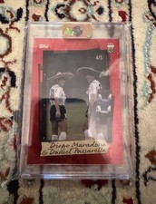 Topps Focus 2025 Diego Maradona Daniel Passarella /5 Red