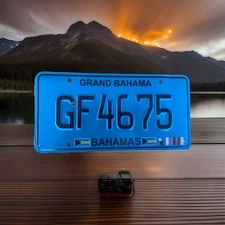 BAHAMAS GRAND BAHAMAS License Plate  2016 Series “GF4675”